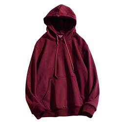 ulzzang lazy style hooded sweatshirt ສໍາລັບຜູ້ຊາຍແລະແມ່ຍິງ ins trendy wine ສີແດງ cec super ຮ້ອນ versatile ວ່າງ jacket hoodie