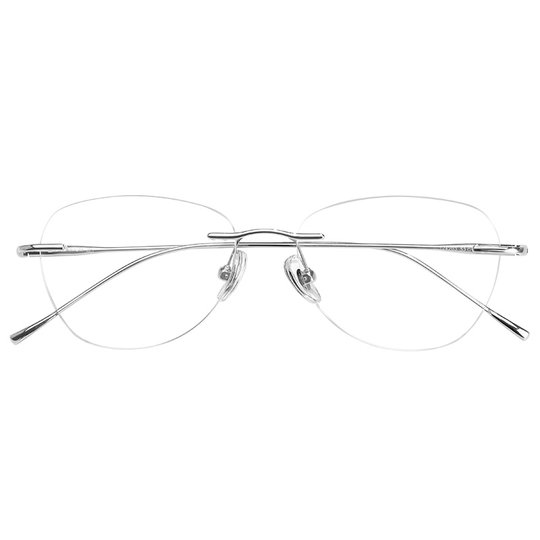 Cool and high-intelligence rimless glasses for women, ultra-light pure titanium