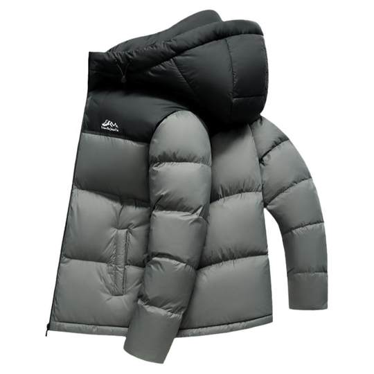 雅鹿羽绒服男士短款高充绒面包服2025冬季新款火山加厚防极寒外套