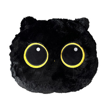 Happy creative dual-purpose pillow quilt little black cat