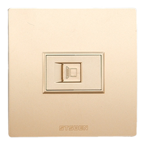 Type 86 concealed dual direct plug 10G network panel CAT7 broadband information gold Category 7 network cable computer socket