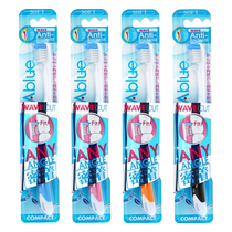 Dante Boyalu series antibacterial dense bristle toothbrush wavy small brush head imported soft bristles household random 4 pieces