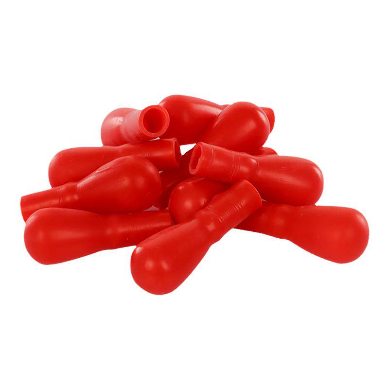 Sanais red latex head dropper cap rubber cap