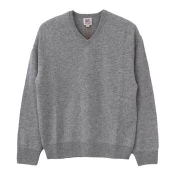 Cashmere sweater men's v neck jersey pullover
