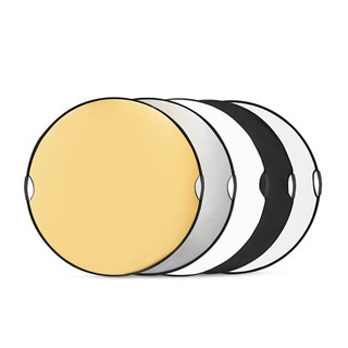 锐富图摄影反光板便携支架迷你小型折叠圆形五合一拍照道具遮光补光自拍室内外拍直播人像灯光柔光打光板架