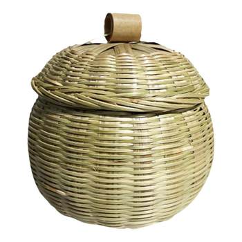 Bamboo egg storage basket