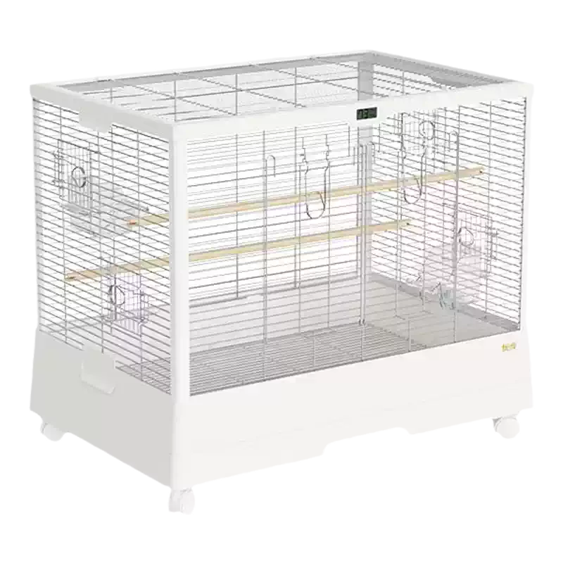 304不鏽鋼玄鳳鳥籠家用大號優嗖鳥籠可疊放可加高雙層鳥籠