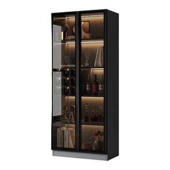 Wine cabinet glass light luxury living room simple