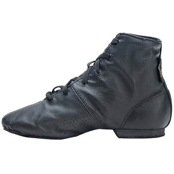 Sansha French Sansha Jazz Dance Shoes High-Top Dance Shoes Practice Shoes Soft Sole All-Black Leather Modern Dance Shoes