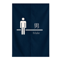 Customized fabric bathroom door curtain bathroom toilet half curtain logo personalized bathroom dressing room hanging cloth partition curtain