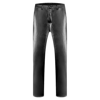 Women's leather pants plus velvet and thickened outer trousers loose pu