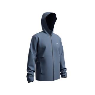 迪卡侬跑步外套男防风防水风衣户外夹克透气运动外套346817SAX1