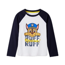 () Paw Patrol Childrens Clothing Boys Long Sleeve T-Shirt Childrens Pure Cotton Loose Cartoon Top Casual Raglan Top