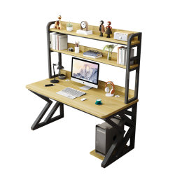 Desktop computer table home desk bookshelf integrated combination small apartment hole board study table bedroom desk