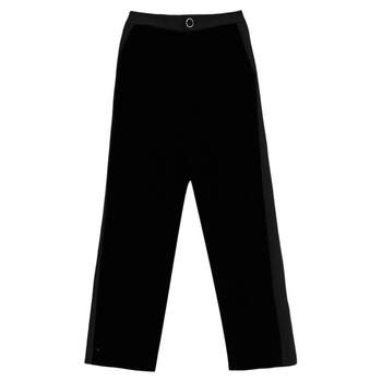 Gelanxiu 2025 autumn and winter new black velvet straight pants, versatile casual pants, the same style as women's clothing in the mall