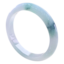 Light language picking up Burmas natural A-grade jade ice-moist floating flower species old water foot delicate narrow bracelet