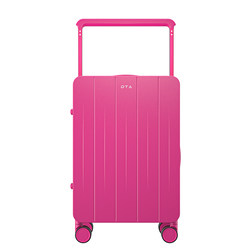 DTA suitcase women's 20-inch small boarding trolley case 2024 new high-looking travel 26 pink leather suitcase