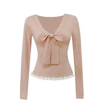 ແບຣນ lazy didi comfort worsted 100 sheep wool bottoming shirt with lace waist long-sleeved top