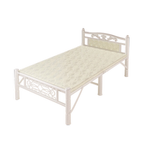 Folding bed household single bed adult 1.2 meters simple bed office lunch break small bed extra bed rental hard plate iron bed