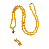 Potala Palace beeswax Nanhong 108 beads multi-circle six-character mantra transfer beads rosary turquoise for women