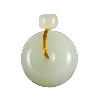 Hetian jade peace buckle pendant for men and women