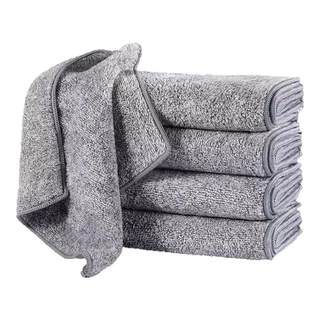 加厚竹炭洗碗巾细纤维洗碗布厨房抹布沾油加厚吸水清洁擦手百洁布