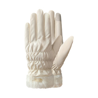 手套女冬骑车保暖可触屏骑行电动车加绒防寒防风东北加厚防水滑雪