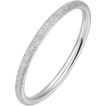 Ming marque bijoux PT950 bague en platine simple givré petite ouverture anneau de queue polyvalent dames anneau BFM0077