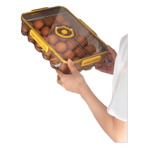 Refrigerator storage egg box 24 compartments 18 compartments PET plastic transparent frozen thickened time-keeping egg storage box