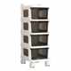 Trolley floor-standing drawer storage rack