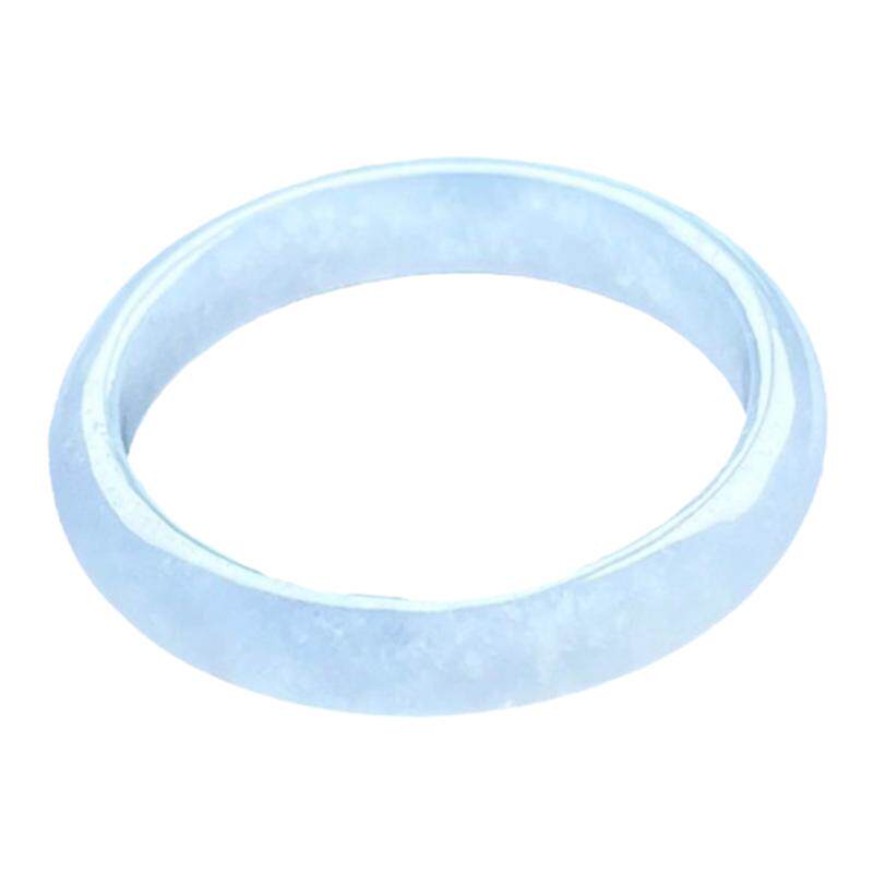 A-grade light violet jadeite ring features ice clear water ring floating flower ring wide edge thin edge pendant running ring