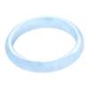 A-grade light violet jadeite ring features ice clear water ring floating flower ring wide edge thin edge pendant running ring