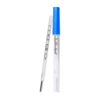 Medical mercury glass thermometer traditional triangle stick type thermometer for adults and children