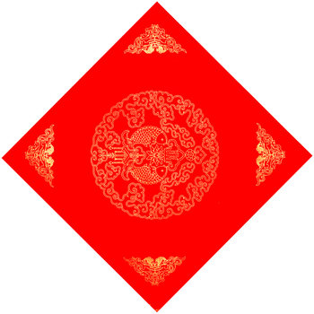 100 pieces of handwritten red blessing characters wholesale dou fang