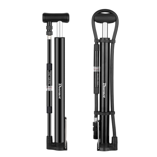 Портативный воздушный насос для велосипедов с передней вилкой.