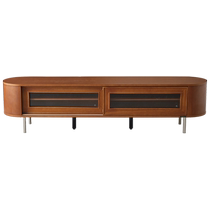 Quanyou Home 2024 new style living room home medium-sized oval TV cabinet coffee table combination 129021