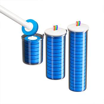 Disposable toilet brush without drilling holes