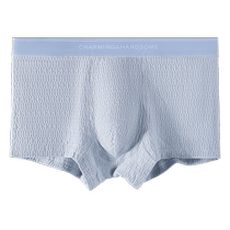 Mens underwear boys pure cotton boxer briefs 2024 new style youth boxer shorts summer breathable