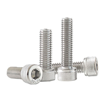 304 Stainless Steel cylindrical head hexagonal screw cup head screw bolt extension M2M3M4M5M6M8M10M12