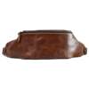 Top layer cowhide retro casual style sports chest bag waist bag