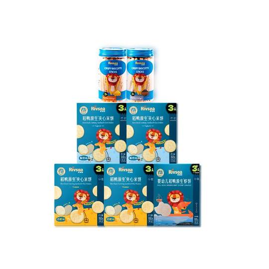 【百补】禾泱泱稻鸭原生夹心米饼 虾饼 棒饼尝鲜装