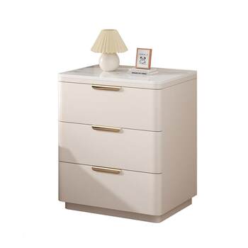 New installation-free full solid wood bedside table