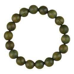 Putuo Mountain Green Bandalwood 팔찌 Agarwood Artwork 목재 불교 구슬