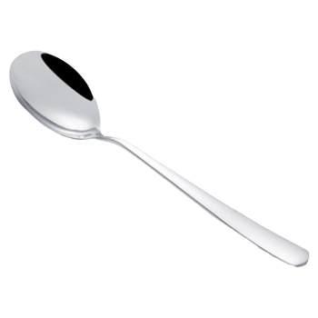 304 thickened stainless steel long handle iron hotel soup spoon