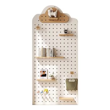 Solid wood perforated board storage rack, formaldehyde-free, paint-free door-to-door installation