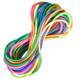 Rainbow children's jumping rubber band is thick and elastic and does not need to be knotted