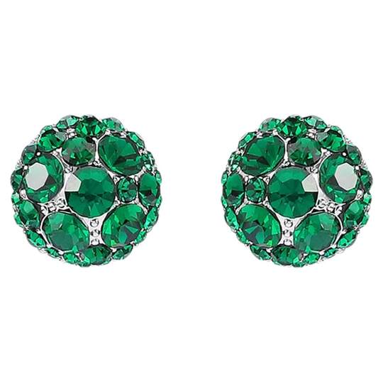 Magnet Swarovski crystal earrings light luxury ear clip earrings