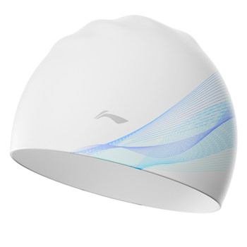 Li ning silicone swimming cap long hair plus size swimming cap