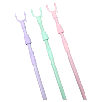 Factory direct sales solid color plastic balcony clothes drying pole portable clothes support fork pole home clothes drying fork pick pole