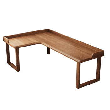 Solid wood corner desk home living room l-shaped corner table